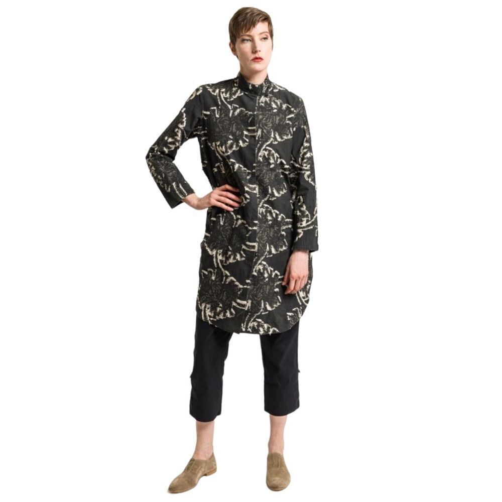 Annette Gortz Bow Burnout Zen Button Front Jacket Size L